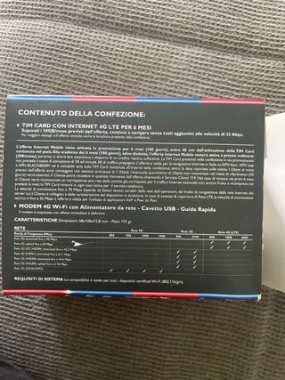 TIM Internet Pack 4G Wi-Fi Modem