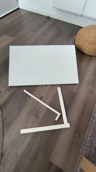 Mesa abatible pared Ikea blanca