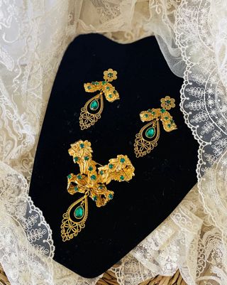 Aderezo Fallera o huertana modelo Esmeralda