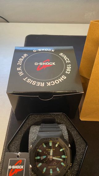 G-Shock Reloj Negro y Verde