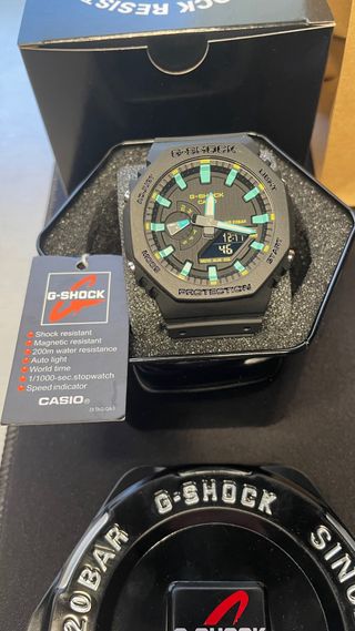 G-Shock Reloj Negro y Verde