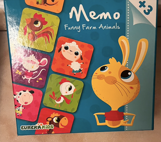 Juego de mesa Memo Funny Farm Animals