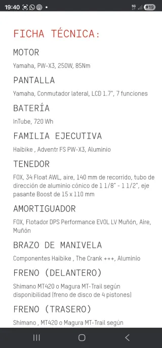 Bicicleta Eléctrica Haibike Adventur 10