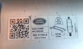 Baca Portaequipajes Range Rover Velar L560