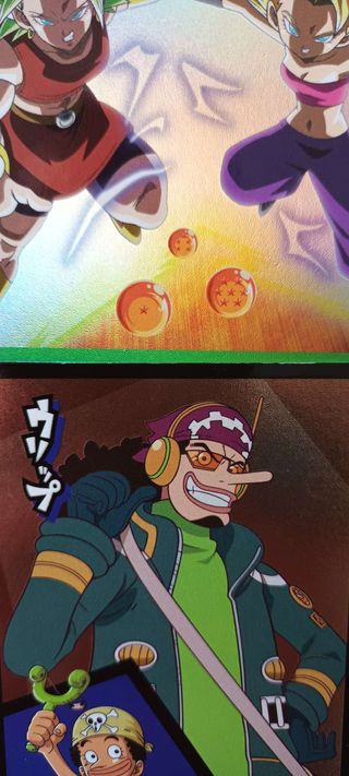Carte One Piece Usopp e Dragon Ball Super