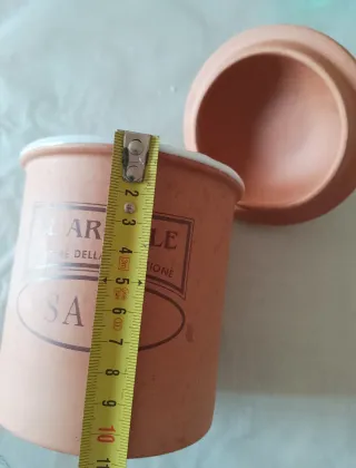 Set 4 Contenitori Terracotta Zucchero Caffè Farina
