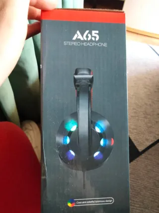 MISDE A65 Gaming Headset Negro/Rojo