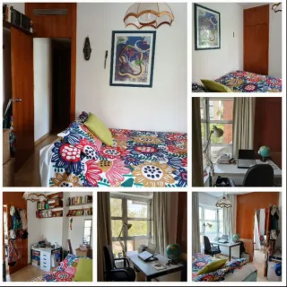 Mobiliario Habitación Doble Flores Azul