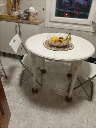 Mesa de cocina redonda para pintar