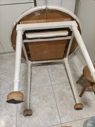 Mesa de cocina redonda para pintar