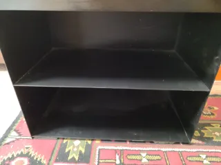 Mesilla metal negra con cajón