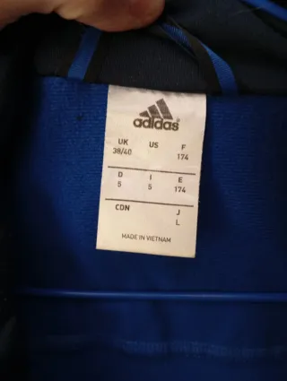 Chaqueta Adidas Azul y Negra Original