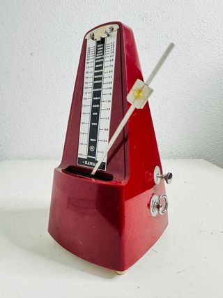 Metrónomo Kawai Rojo Vintage Japón 1970s
