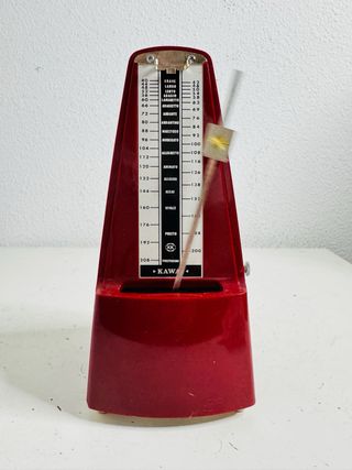 Metrónomo Kawai Rojo Vintage Japón 1970s