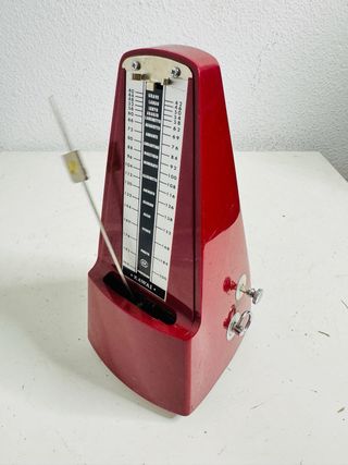 Metrónomo Kawai Rojo Vintage Japón 1970s