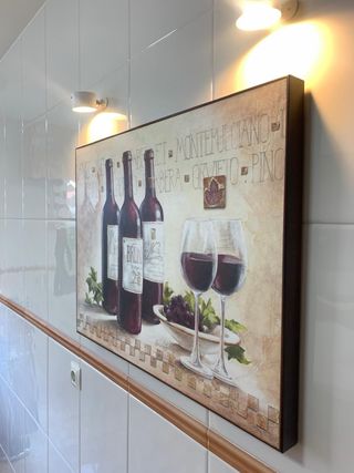 Cuadro Claudia Ancillotti Vino y Uvas 82x61x 5