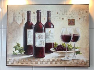 Cuadro Claudia Ancillotti Vino y Uvas 82x61x 5