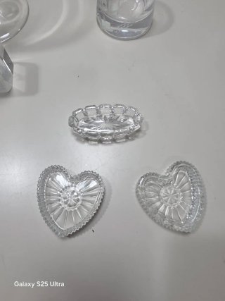 7 pezzi vetro trasparente