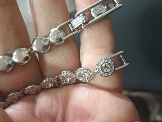 Pulsera Swarovski Angelic Plateada