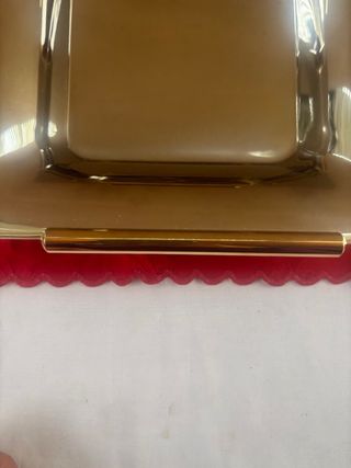 2 Centrotavola Acciaio e Oro Gottinghen