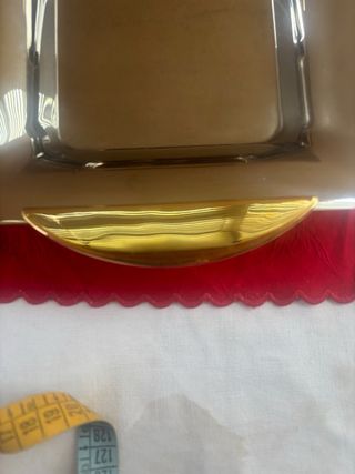 2 Centrotavola Acciaio e Oro Gottinghen