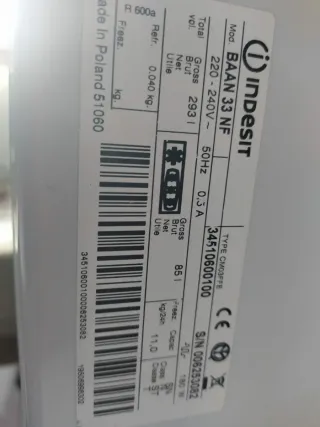 Nevera Indesit Total No Frost A+