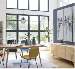 Mesa comedor ovalada 8 personas L.200