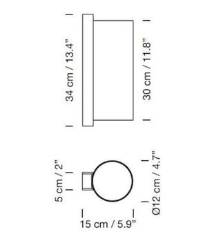 Aplique pared SANTA&COLE diseño de Miguel Milà