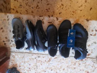 Zapatillas Ciclismo Negras y Grises