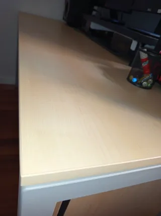 Escritorio, mesa trabajo + L madera y metal