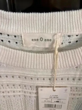 Jersey Fiona blanco calado