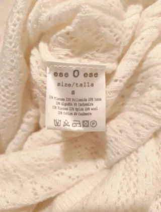 Jersey Fiona blanco calado