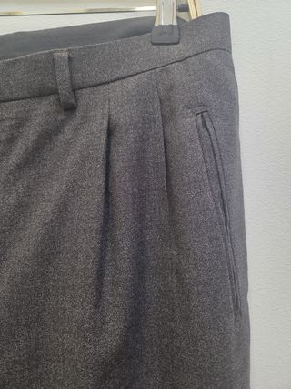 Traje Burberry talla XL gris lana peinada