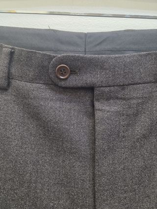 Traje Burberry talla XL gris lana peinada