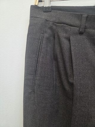 Traje Burberry talla XL gris lana peinada
