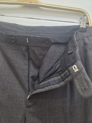 Traje Burberry talla XL gris lana peinada