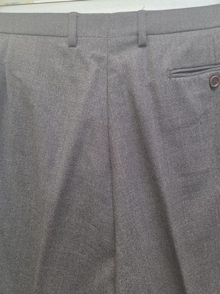 Traje Burberry talla XL gris lana peinada