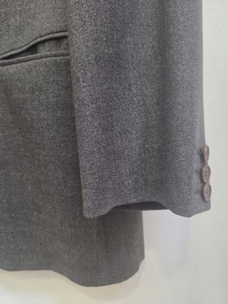 Traje Burberry talla XL gris lana peinada