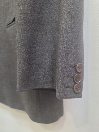 Traje Burberry talla XL gris lana peinada