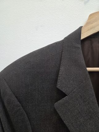 Traje Burberry talla XL gris lana peinada