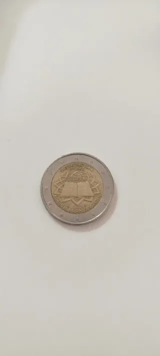 Moneda 2 Euros Tratado de Roma 2007
