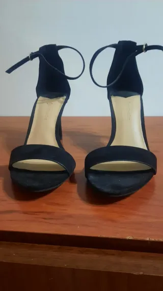 Sandalias tacón negras talla 35