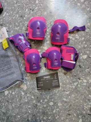 Casco y protecciones para patinar