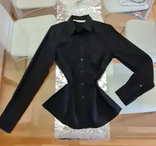 Camisa Zara manga larga negra Talla M