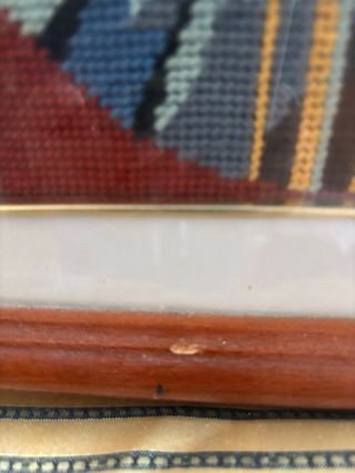 Cuadro  punto cruz Virgen María