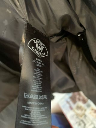 Abrigo Parka Zavetti Canada Talla S Negro