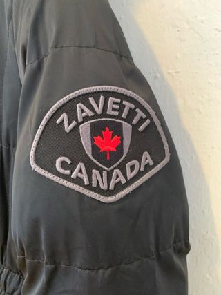 Abrigo Parka Zavetti Canada Talla S Negro