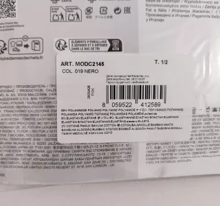 Collant Calzedonia Nero Tg. 1/2 - S/M  Nuovo