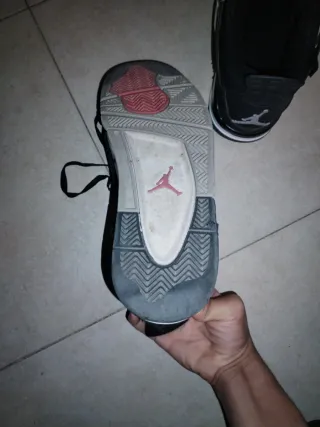 Jordan Retro 4 Black Canvas