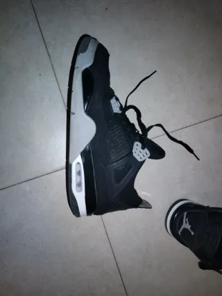 Jordan Retro 4 Black Canvas